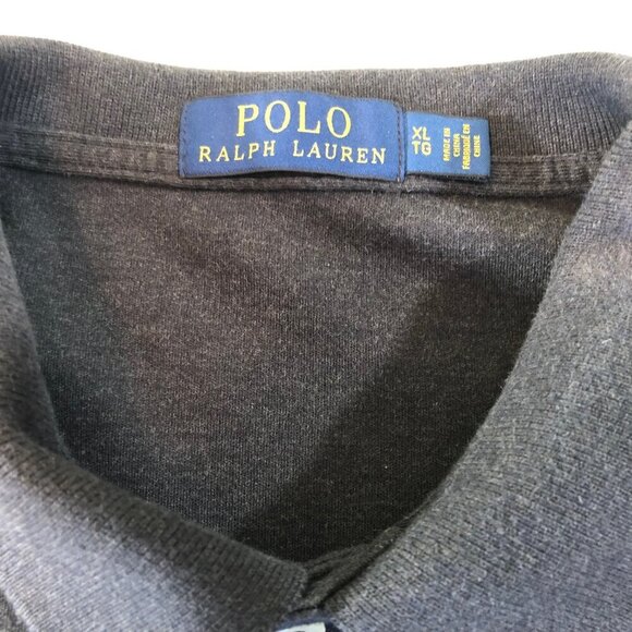 Polo Ralph Lauren Small Pony Mens Size XLarge Drk Grey Short Sleeve Polo - Picture 4 of 8